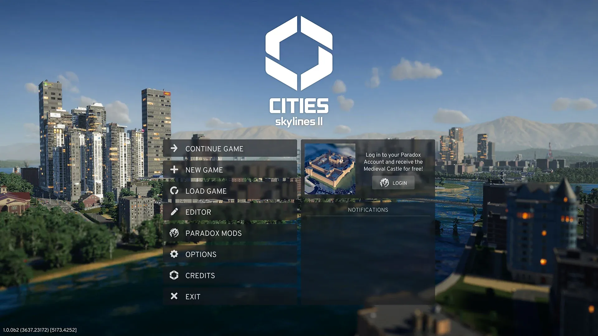 Main Menu