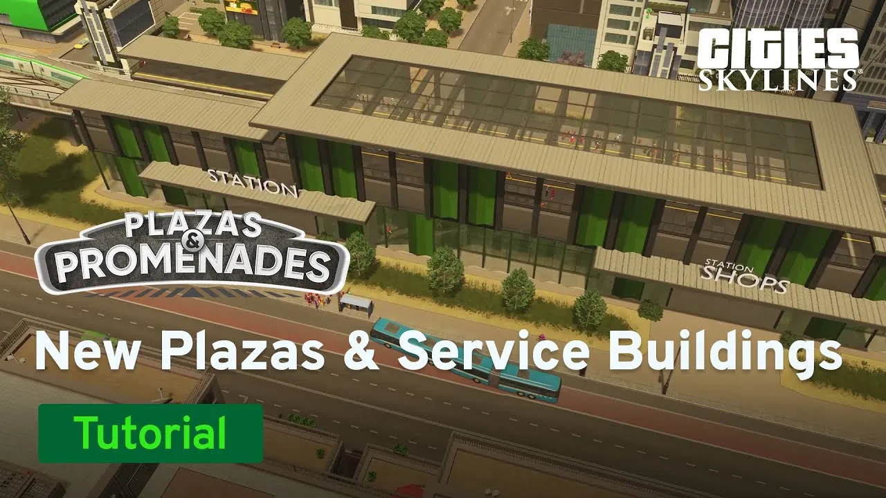 Plazas & service buildings video tutorial by Overcharged Egg